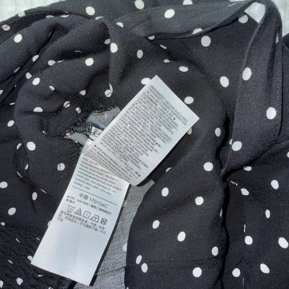 Old Navy Jumpsuit Womens 4X Black Polka Dot Sleeveless Pockets Smocked Back EUC - Picture 5 of 16